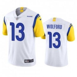 Los Angeles Los Angeles Rams #13 John Wolford Men's Alternate Vapor Limited NFL Jersey – White Men's