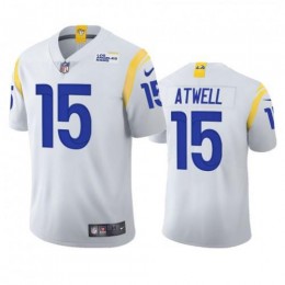 Los Angeles Los Angeles Rams #15 Tutu Atwell Men's 2021 Vapor Limited NFL Jersey – White Men's