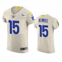 Los Angeles Los Angeles Rams #15 Tutu Atwell Men's Vapor Elite Player NFL Jersey – Bone Men's