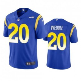 Los Angeles Los Angeles Rams #20 Eric Wddle Men's Vapor Limited NFL Jersey – Royal Men's