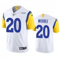 Los Angeles Los Angeles Rams #20 Eric Weddle Men's Alternate Vapor Limited NFL Jersey – White Men's