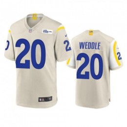 Los Angeles Los Angeles Rams #20 Eric Weddle Men's Game NFL Jersey – Bone Men's