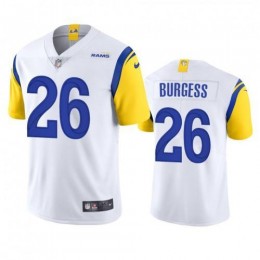 Los Angeles Los Angeles Rams #26 Terrell Burgess Men's Alternate Vapor Limited NFL Jersey – White Men's