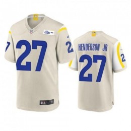 Los Angeles Los Angeles Rams #27 Darrell Henderson Men's Game NFL Jersey – Bone Men's