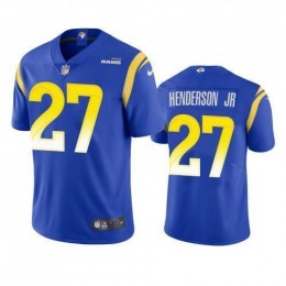 Los Angeles Los Angeles Rams #27 Darrell Henderson Jr. Men's Vapor Limited NFL Jersey – Royal Men's