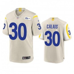 Los Angeles Los Angeles Rams #30 Raymond Calais Men's Game NFL Jersey – Bone Men's