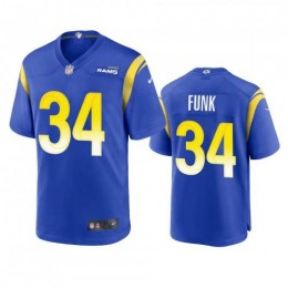 Los Angeles Los Angeles Rams #34 Jake Funk Men's Game NFL Jersey – Royal Men's