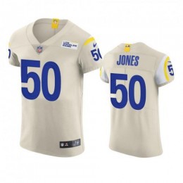 Los Angeles Los Angeles Rams #50 Ernest Jones Men's Vapor Elite Player NFL Jersey – Bone Men's
