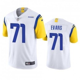 Los Angeles Los Angeles Rams #71 Bobby Evans Men's Alternate Vapor Limited NFL Jersey – White Men's