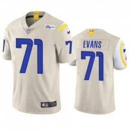 Los Angeles Los Angeles Rams #71 Bobby Evans Men's Vapor Limited NFL Jersey – Bone Men's