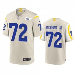 Los Angeles Los Angeles Rams #72 Tremayne Anchrum Jr. Men's Game NFL Jersey – Bone Men's