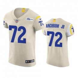 Los Angeles Los Angeles Rams #72 Tremayne Anchrum Jr. Men's Vapor Elite Player NFL Jersey – Bone Men's