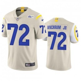 Los Angeles Los Angeles Rams #72 Tremayne Anchrum Jr. Men's Vapor Limited NFL Jersey – Bone Men's