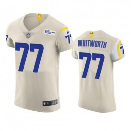 Los Angeles Los Angeles Rams #77 Andrew Whitworth Men's Vapor Elite Player NFL Jersey – Bone Men's