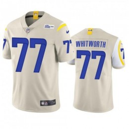 Los Angeles Los Angeles Rams #77 Andrew Whitworth Men's Vapor Limited NFL Jersey – Bone Men's