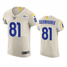 Los Angeles Los Angeles Rams #81 Ben Skowronek Men's Vapor Elite Player NFL Jersey – Bone Men's