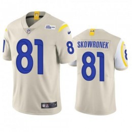 Los Angeles Los Angeles Rams #81 Ben Skowronek Men's Vapor Limited NFL Jersey – Bone Men's