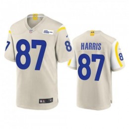 Los Angeles Los Angeles Rams #87 Jacob Harris Men's Game NFL Jersey – Bone Men's
