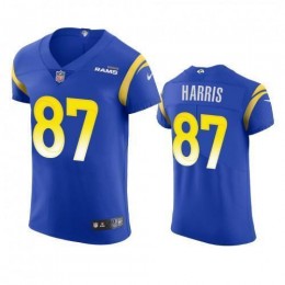 Los Angeles Los Angeles Rams #87 Jacob Harris Men's Vapor Elite Player NFL Jersey – Royal Men's