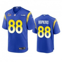 Los Angeles Los Angeles Rams #88 Brycen Hopkins Men's Super Bowl LVI Patch Game NFL Jersey – Royal Men's