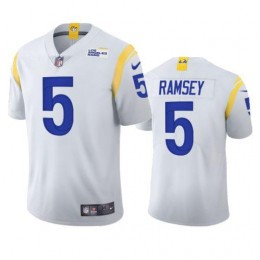 Los Angeles Rams #5 Jalen Ramsey Men's 2021 Vapor Limited NFL Jersey – White