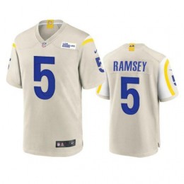 Los Angeles Rams #5 Jalen Ramsey Men's Game NFL Jersey – Bone