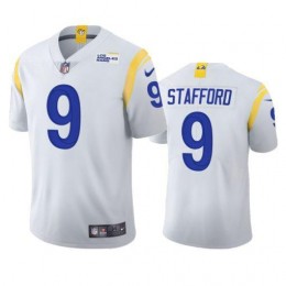 Los Angeles Rams #9 Matthew Stafford Men's 2021 Vapor Limited NFL Jersey – White