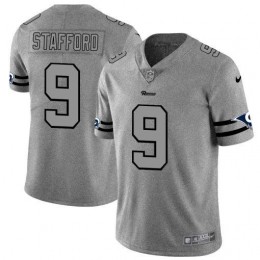 Los Angeles Rams #9 Matthew Stafford Men's Gray Gridiron II Vapor Untouchable Limited NFL Jersey