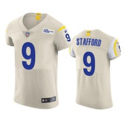 Los Angeles Rams #9 Matthew Stafford Men's Vapor Elite Player NFL Jersey – Bone