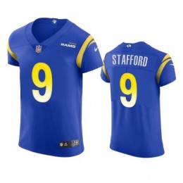 Los Angeles Rams #9 Matthew Stafford Men's Vapor Elite Player NFL Jersey – Royal