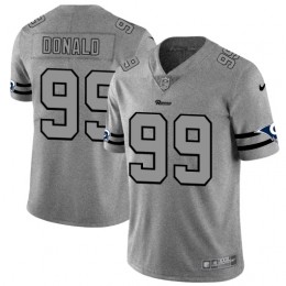 Los Angeles Rams #99 Aaron Donald Men's Gray Gridiron II Vapor Untouchable Limited NFL Jersey