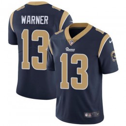 Los Angeles Rams #13 Kurt Warner Navy Blue Team Color Men's Stitched NFL Vapor Untouchable Limited Jersey