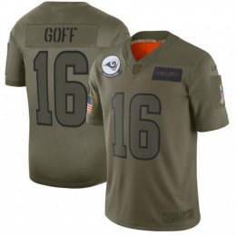 Los Angeles Rams #16 Jared Goff Camo Men's Stitched NFL Limited 2019 Salute To Service Jersey