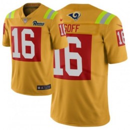 Los Angeles Rams #16 Jared Goff Gold Men's Stitched NFL Limited City Edition Jersey