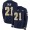 Los Angeles Rams #21 Aqib Talib Navy Blue Team Color Men's Stitched NFL Limited Therma Long Sleeve Jersey