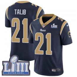 Los Angeles Rams #21 Aqib Talib Navy Blue Team Color Super Bowl LIII Bound Men's Stitched NFL Vapor Untouchable Limited Jersey