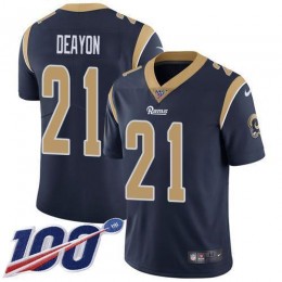 Los Angeles Rams #21 Donte Deayon Navy Blue Team Color Men's Stitched NFL 100th Season Vapor Untouchable Limited Jersey