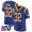 Los Angeles Rams #32 Eric Weddle Royal Blue Alternate Men's Stitched NFL 100th Season Vapor Limited Jersey
