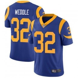 Los Angeles Rams #32 Eric Weddle Royal Blue Alternate Men's Stitched NFL Vapor Untouchable Limited Jersey