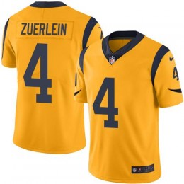 Los Angeles Rams #4 Greg Zuerlein Gold Men's Stitched NFL Limited Rush Jersey