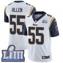 Los Angeles Rams #55 Brian Allen White Super Bowl LIII Bound Men's Stitched NFL Vapor Untouchable Limited Jersey