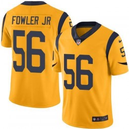Los Angeles Rams #56 Dante Fowler Jr Gold Men's Stitched NFL Limited Rush Jersey