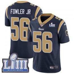 Los Angeles Rams #56 Dante Fowler Jr Navy Blue Team Color Super Bowl LIII Bound Men's Stitched NFL Vapor Untouchable Limited Jersey