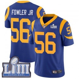 Los Angeles Rams #56 Dante Fowler Jr Royal Blue Alternate Super Bowl LIII Bound Men's Stitched NFL Vapor Untouchable Limited Jersey