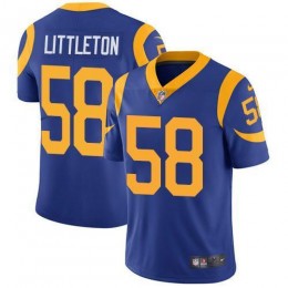Los Angeles Rams #58 Cory Littleton Royal Blue Alternate Men's Stitched NFL Vapor Untouchable Limited Jersey