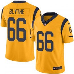 Los Angeles Rams #66 Austin Blythe Gold Men's Stitched NFL Limited Rush Jersey