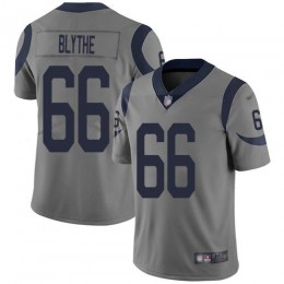 Los Angeles Rams #66 Austin Blythe Gray Men's Stitched NFL Limited Inverted Legend Jersey