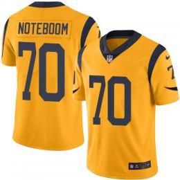 Los Angeles Rams #70 Joseph Noteboom Gold Men's Stitched NFL Limited Rush Jersey