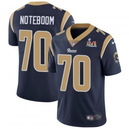 Los Angeles Rams #70 Joseph Noteboom Navy Blue Team Color Super Bowl LVI Patch Men's Stitched NFL Vapor Untouchable Limited Jersey