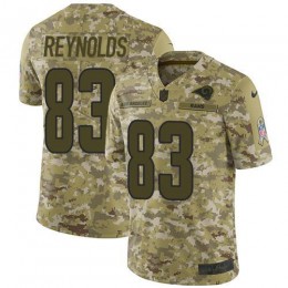 Los Angeles Rams #83 Josh Reynolds Camo Men's Stitched NFL Limited 2018 Salute To Service Jersey